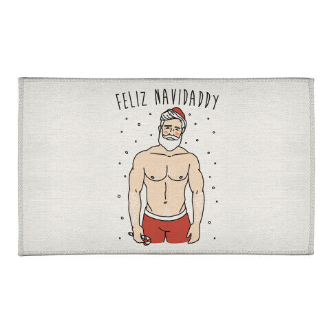 Feliz Navidaddy Parody Welcome Mat