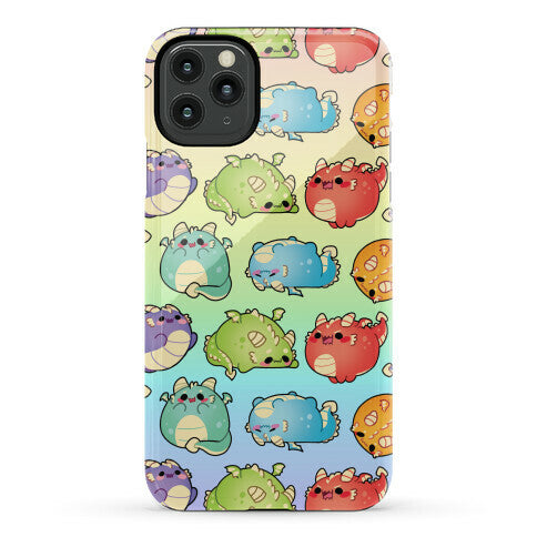 Kawaii Dragons Pattern Phone Case