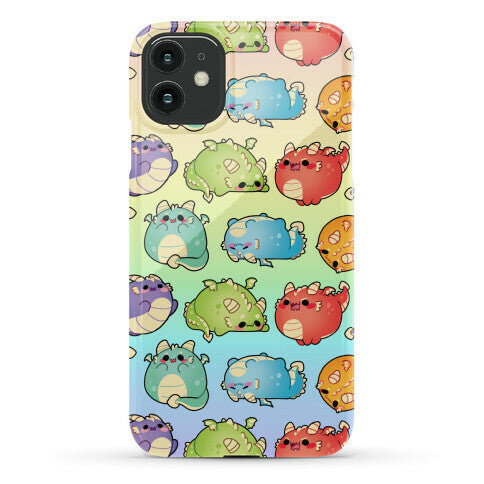 Kawaii Dragons Pattern Phone Case