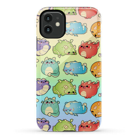 Kawaii Dragons Pattern Phone Case