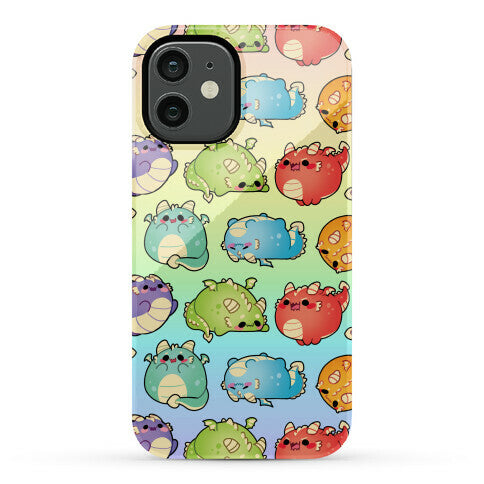 Kawaii Dragons Pattern Phone Case