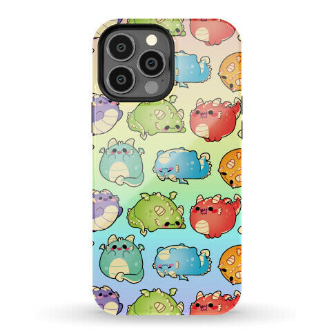 Kawaii Dragons Pattern Phone Case