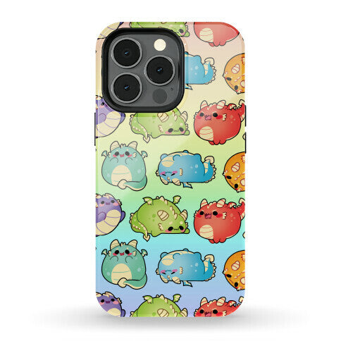 Kawaii Dragons Pattern Phone Case