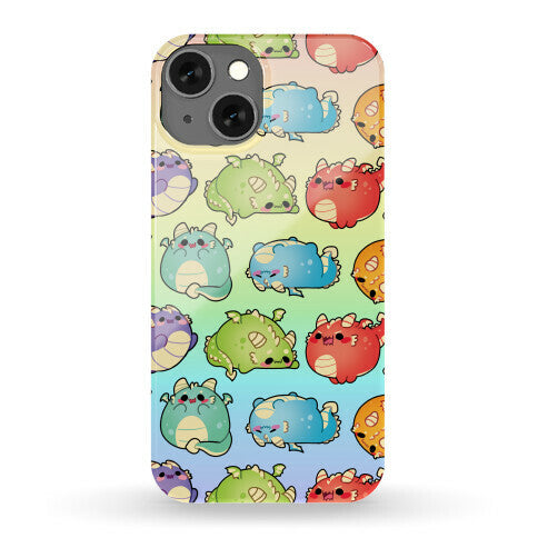 Kawaii Dragons Pattern Phone Case