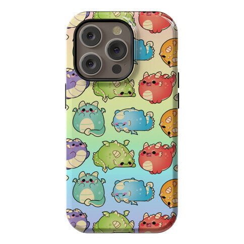 Kawaii Dragons Pattern Phone Case