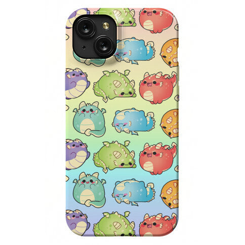 Kawaii Dragons Pattern Phone Case