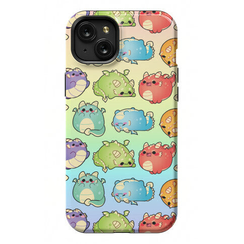 Kawaii Dragons Pattern Phone Case
