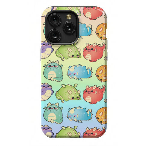 Kawaii Dragons Pattern Phone Case