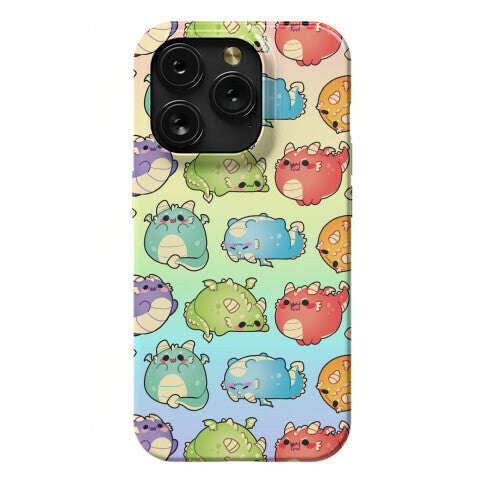Kawaii Dragons Pattern Phone Case