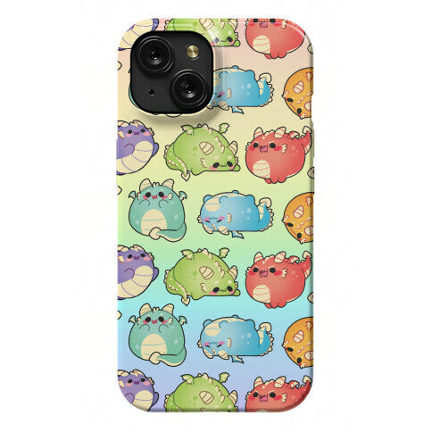 Kawaii Dragons Pattern Phone Case