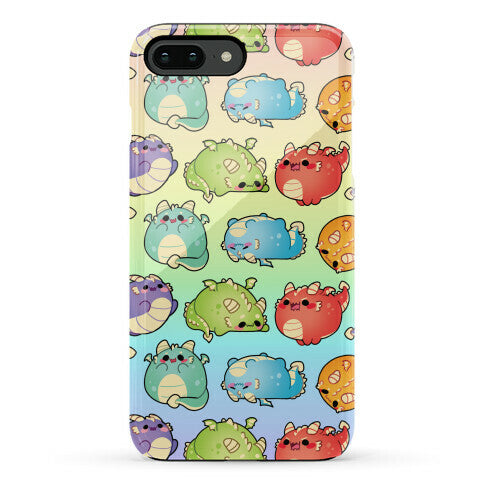 Kawaii Dragons Pattern Phone Case