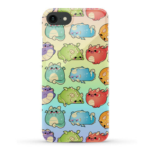 Kawaii Dragons Pattern Phone Case