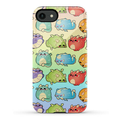 Kawaii Dragons Pattern Phone Case