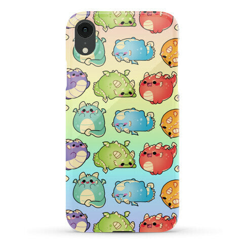 Kawaii Dragons Pattern Phone Case