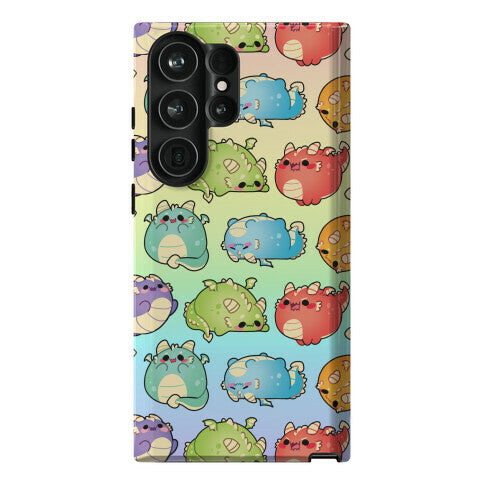 Kawaii Dragons Pattern Phone Case