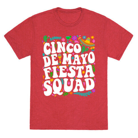 Cinco De Mayo Fiesta Squad Unisex Triblend Tee
