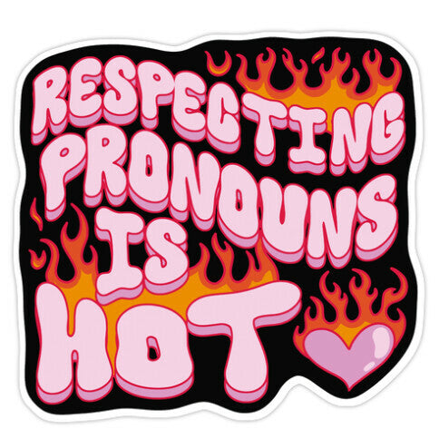 Respecting Pronouns Is Hot Sticker