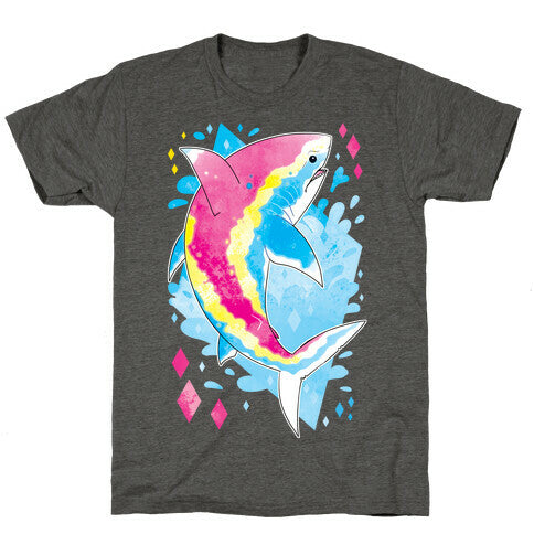 Pride Sharks: Pan Unisex Triblend Tee
