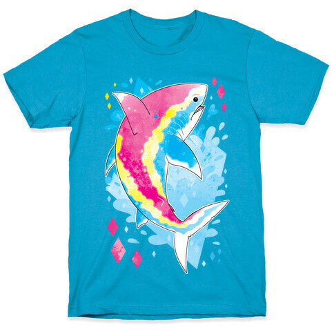 Pride Sharks: Pan Unisex Triblend Tee