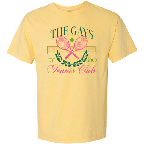 The Gays Tennis Club Comfort Colors Heavyweight Tee