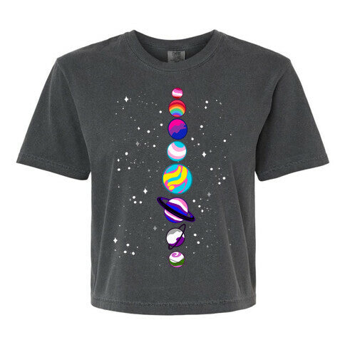 LGBTQ+ Planets Women's Comfort Colors Heavyweight Boxy Tee