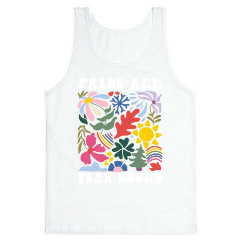 Pride All Year Round Abstract Florals Tank Top