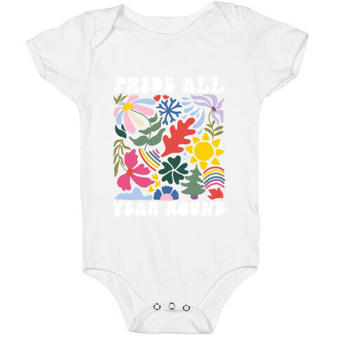 Pride All Year Round Abstract Florals Baby One-Piece