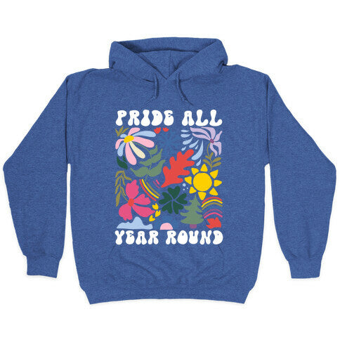 Pride All Year Round Abstract Florals Hoodie