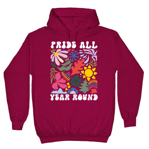 Pride All Year Round Abstract Florals Hoodie
