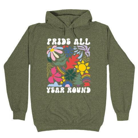 Pride All Year Round Abstract Florals Hoodie