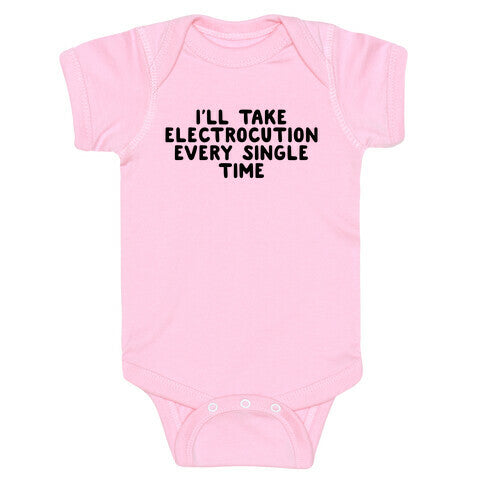 Trump Sharks or Electrocution Speech Quote Baby One-Piece