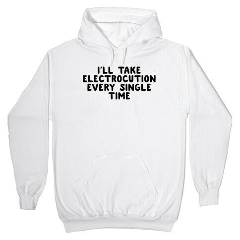 Trump Sharks or Electrocution Speech Quote Hoodie