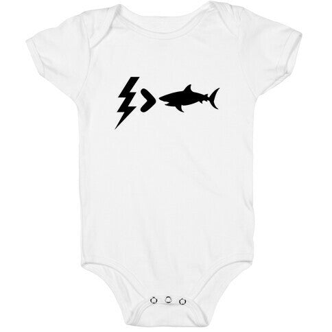 Electrocution Over Shark Trump Baby One-Piece