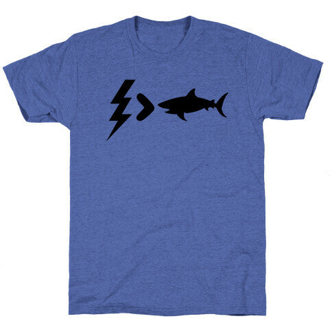 Electrocution Over Shark Trump Unisex Triblend Tee