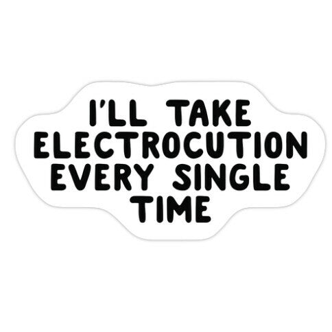 Trump Sharks or Electrocution Speech Quote Sticker