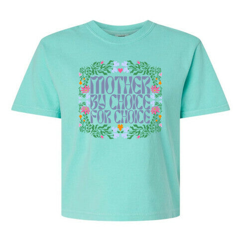 Mother By Choice For Choice Women's Comfort Colors Heavyweight Boxy Tee