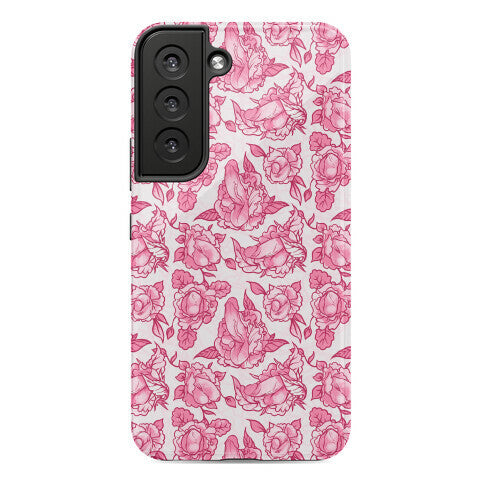 Floral Penis Pattern Pink Phone Case