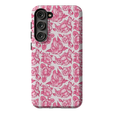 Floral Penis Pattern Pink Phone Case