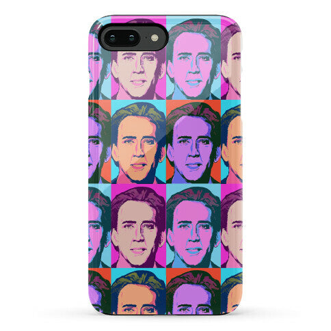 Nicolas Cage Pop Art Parody Phone Case