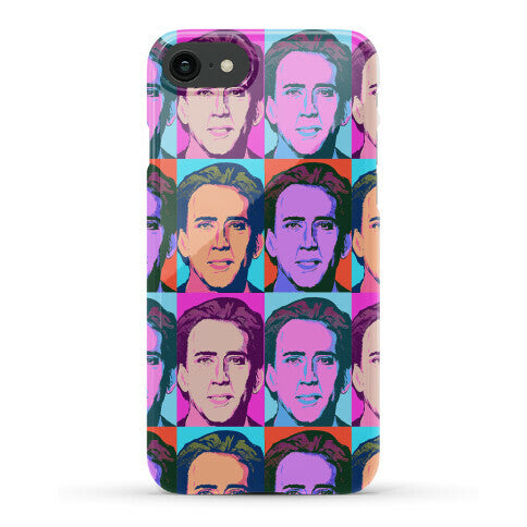 Nicolas Cage Pop Art Parody Phone Case