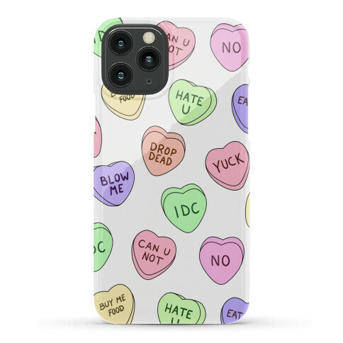 Conversation Hearts Phone Case