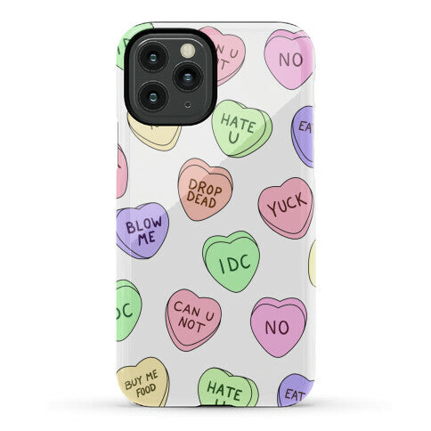 Conversation Hearts Phone Case