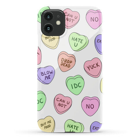 Conversation Hearts Phone Case