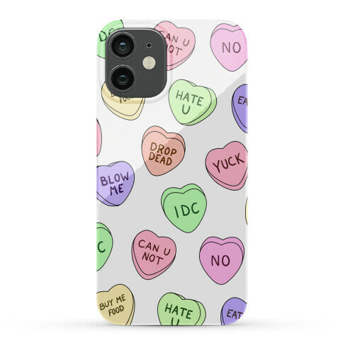 Conversation Hearts Phone Case