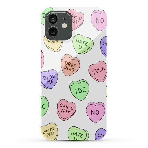 Conversation Hearts Phone Case