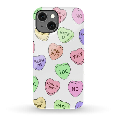 Conversation Hearts Phone Case