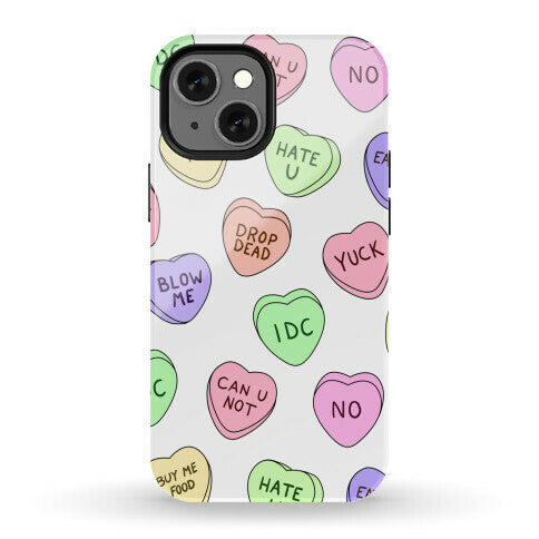 Conversation Hearts Phone Case