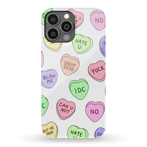 Conversation Hearts Phone Case