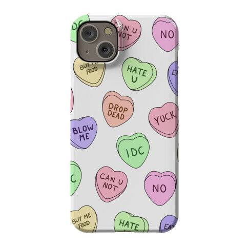 Conversation Hearts Phone Case