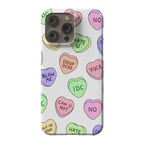 Conversation Hearts Phone Case